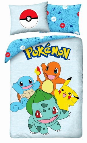 Pościel bawełniana 140x200 Pokemony Pikachu Bawełna