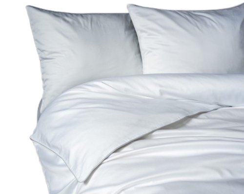 Pościel Pure z Makosatyny bawełnianej 180x200 Biała Premium 