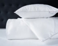 Pościel Pure z Makosatyny bawełnianej 180x200 Biała Premium 