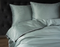 Pościel Pure z Makosatyny bawełnianej 180x200 Miętowa Premium  