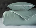 Pościel Pure z Makosatyny bawełnianej 180x200 Miętowa Premium  