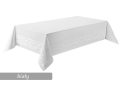Obrus plamoodporny BIAŁY 140x220 Mesa LAURA  