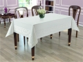Obrus plamoodporny BIAŁY 140x220 Mesa LAURA  