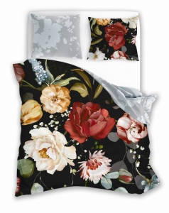 Pościel Satynowa 140x200 Cyfrowo drukowana Nobile Kwiaty 