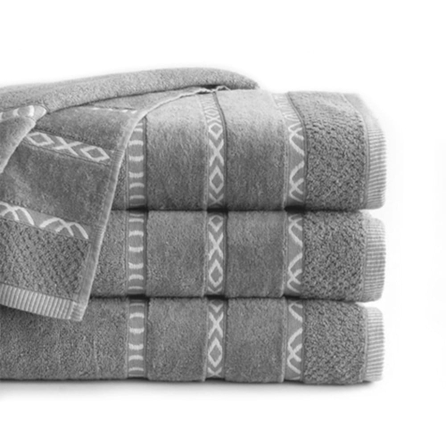 Ręcznik Gino 70x140 szary 550g  100% bawełna 
