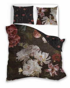 Pościel Satynowa 140x200 Cyfrowo drukowana Nobile Kwiaty 