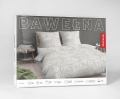 Pościel Bawełniana 140x200cm Liście Beżowa Jasna