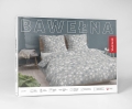 Pościel Bawełniana 220x200cm Łączka Kwietna Margaretki Popielata Szara