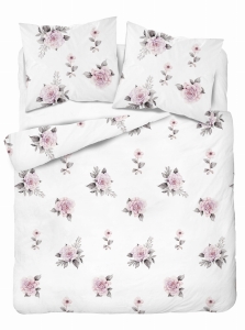 Pościel Bawełniana 220x200cm Kwiaty Róże