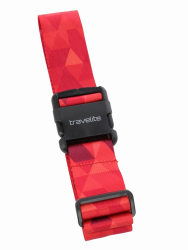 Pas do walizki Travelite Romby czerwone