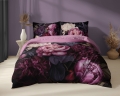 Pościel Holenderska 160x200 Kwiaty Purpurowe Holland Premium