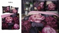 Pościel Holenderska 160x200 Kwiaty Purpurowe Holland Premium