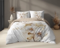 Pościel Holenderska 160x200 Kwiaty Orchidea Storczyk na jasnym tle Holland Premium 