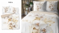 Pościel Holenderska 160x200 Kwiaty Orchidea Storczyk na jasnym tle Holland Premium 