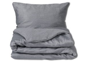 Pościel Satynowa 160x200 EXCLUSIVE  Popielata Szara