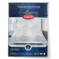 Pościel Satynowa 220x200 EXCLUSIVE  Geometryczna w odcieniach beżu Wiosenna    