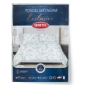 Pościel Satynowa 220x200 EXCLUSIVE  Jasna Kwiatowa Wiosenna w odcieniach zieleni 