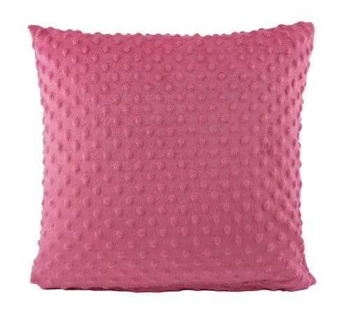 Poszewka 40x40 Minky Karbowana Amarantowa c.róż