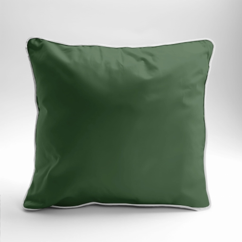Poszewka Pure z Makosatyny bawełnianej 40x40 Zielona
