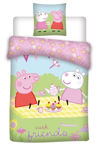 Pościel niemowlęca 100x135 + 40x60 Peppa Świnka