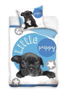 Pościel Bawełniana Pies Mops BULDOG 160x200  