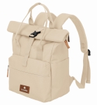 Plecak Miejski Rolowany z uchwytem Travelite Basics Beżowy