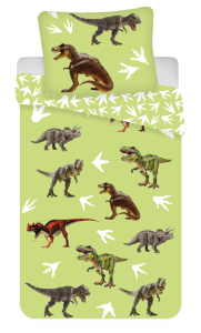 Pościel niemowlęca 100x135 Dinozaury Dinusie Bawełna  
