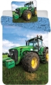 Komplet do łóżeczka 100x135 Kołdra + Pościel Traktor Zielony Dziecięcy 