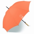 Parasol Happy Rain Earth AC Long Pomarancz/Orange z uchwytem bambusowym Eco   