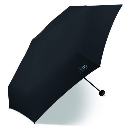 Parasol Happy Rain Air Go Mini krótki manualny Czarny do torebki