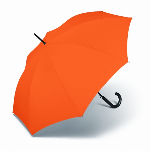 Parasol Happy Rain Długi Long Pomarańczowy/Orange Automatycznie otwierany  