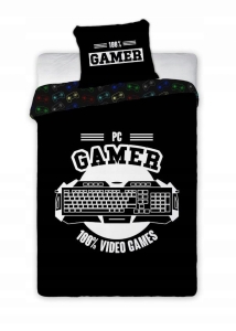 Pościel młodzieżowa dla gracza GAMER 160x200   