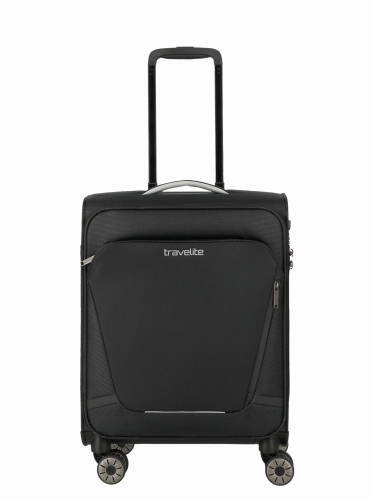 Walizka Kabinowa 55cm S Cabin miękka 4 koła 37L Travelite Jetpack Super lekka Czarna