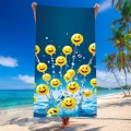 Ręcznik Plażowy Kąpielowy XXL 100x180 SUMMER Emotki