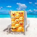 Ręcznik Plażowy Kąpielowy XXL 100x180 SUMMER Emotki Buźki