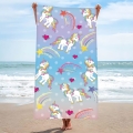 Ręcznik Plażowy Kąpielowy 70x140 SUMMER Jednorożec Unicorn tęczowy