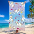 Ręcznik Plażowy Kąpielowy 70x140 SUMMER Jednorożec Unicorn tęczowy