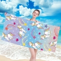 Ręcznik Plażowy Kąpielowy 70x140 SUMMER Jednorożec Unicorn tęczowy