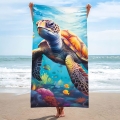 Ręcznik Plażowy Kąpielowy 70x140 SUMMER Żółw Morski