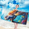 Ręcznik Plażowy Kąpielowy 70x140 SUMMER Żółw Morski