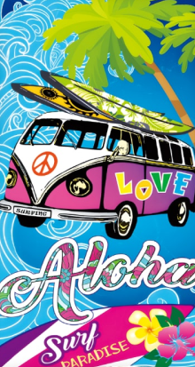 Ręcznik Plażowy Kąpielowy 70x140 SUMMER Aloha Wakacyjny