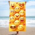 Ręcznik Plażowy Kąpielowy 70x140 SUMMER Emotki Buźki 