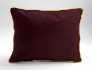 Poszewka Pure z Makosatyny bawełnianej 70x80 Bordowa Premium      