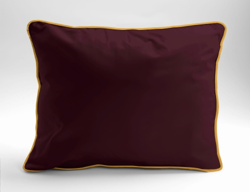 Poszewka Pure z Makosatyny bawełnianej 70x80 Bordowa Premium      