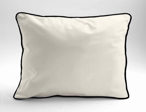 Poszewka Pure z Makosatyny bawełnianej 70x80 Kremowy Ekri Premium      
