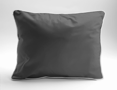 Poszewka Pure z Makosatyny bawełnianej 50x60 C.Szara Premium 