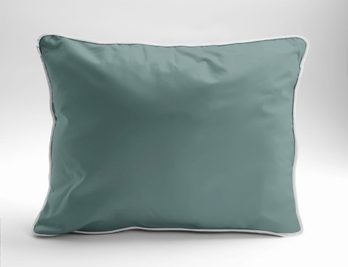 Poszewka Pure z Makosatyny bawełnianej 50x60 Miętowa Premium  