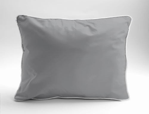 Poszewka Pure z Makosatyny bawełnianej 50x60 Jasny Szary Premium    