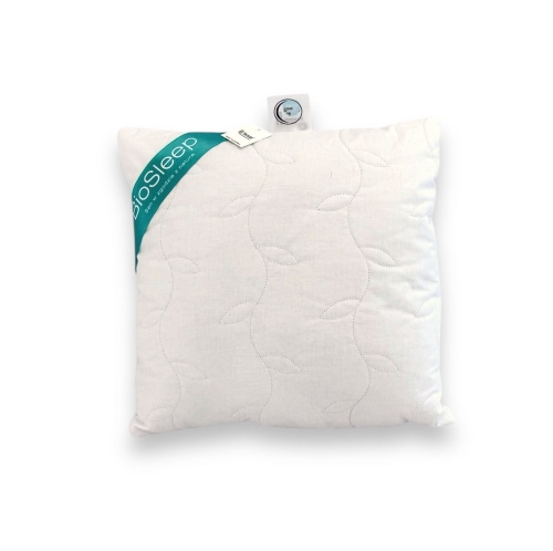 Poduszka 40x40 Antyalergiczna BioSleep pikowana z zamkiem naturalna  