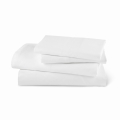 Prześcieradło bawełniane 165x255 Porto białe hotelowe